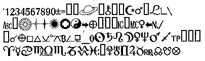 Astrology Font Set